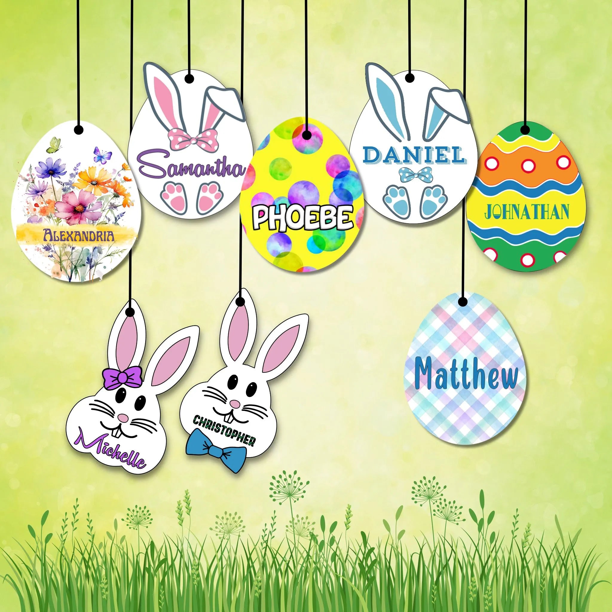 Personalized Easter Basket Tags