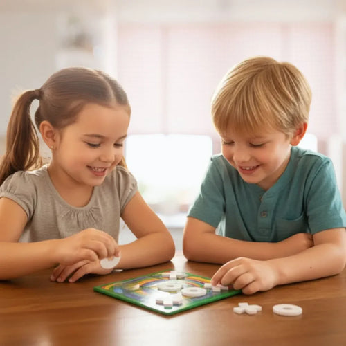 Acrylic Tic Tac Toe & Hangman Board Game - Double-sided