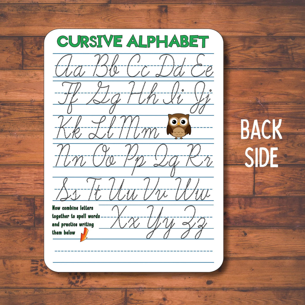 Personalized Cursive Writing Practice Board - Reusable